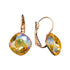 Серьги "Apžilbinošs Mirdzums IV (Light Topaz Shimmer)" с кристаллами Swarovski™